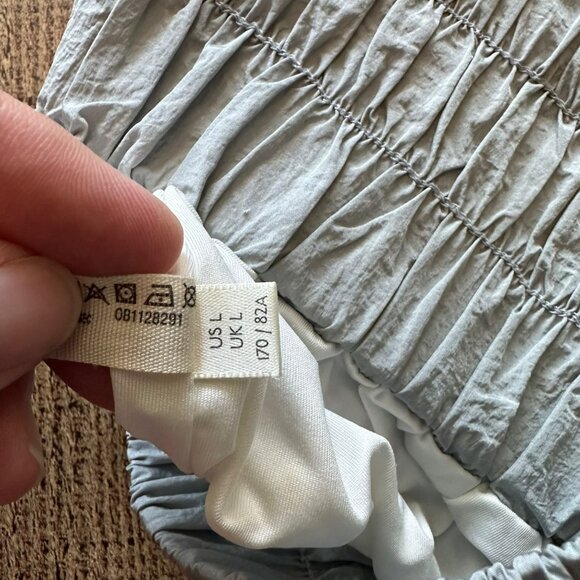 Free People Movement Womens High-Waist Crinkle Gray Shorts Size Large - Picture 3 of 10